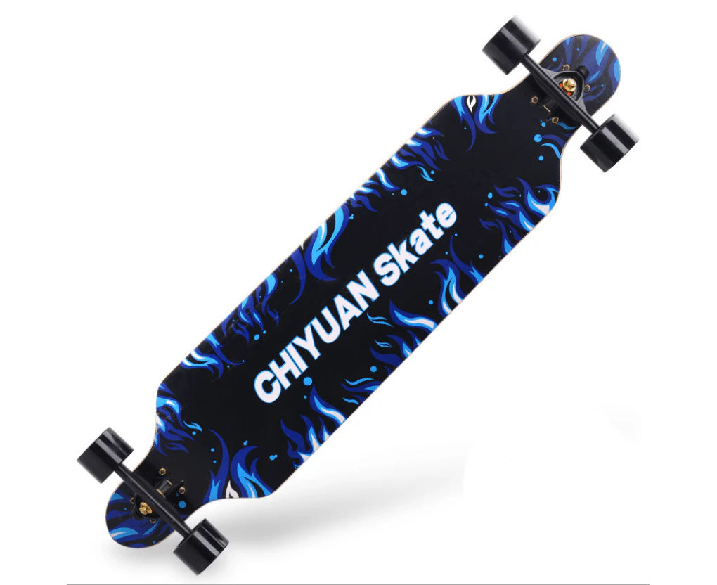 41'' 104cm Sealed Dancing Board Longboard Skateboard - 104 Blue Fire