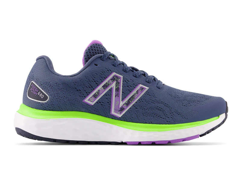 New Balance Women's Fresh Foam 680v7 Running Shoes - Blue/Purple
