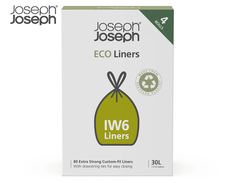 Joseph Joseph 30L IW6 Eco Bin Liners 80pk