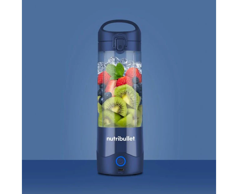 Nutribullet Portable Blenders - Navy - Charged via USB-C - Upto 15+ Blending Cycles Per Charge [8100979734806]