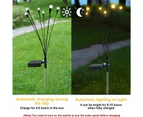 Solar Powered Firefly Lights Outdoor, Waterproof Starburst Garden Lights Warm White