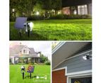 Solar Spotlights Outdoor, 4 Pack Headlights IP65 Waterproof Color Changing Security, Wall Lights Garden Yard Driveway Pool Area 6000K