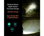 Rechargeable Flashlight 1000 High Lumens Waterproof Zoomable Tactical LED USB Charging Power Bank Function 3 Light Modes Camping Outdoor Hiking Gift