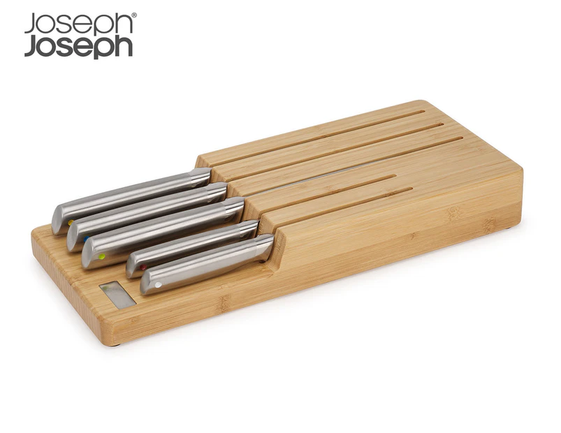 Joseph Joseph 5-Piece Elevate Steel Knife Set w/ In-Drawer Storage Tray