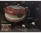 MasterPro Pizza Oven with Window Cooks Pizza in 5 Minutes with 2 Paddles and Baking Stone