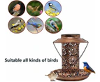 Solar Bird Feeder, Metal Hanging Hummingbird Feeders Garden Decor