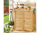 Gardeon Outdoor Storage Cabinet Box Potting Bench Table Shelf Chest Garden Shed