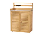 Gardeon Outdoor Storage Cabinet Box Potting Bench Table Shelf Chest Garden Shed