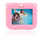 TODO 1080p FHD Kids Action Sports Camera 30M Waterproof 2" LCD Action Cam - Pink