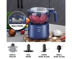 TODO Rechargeable Electric Food Processor Chopper Meat Grinder 7.4V 88W Stainless Steel Blade