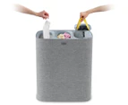 Joseph & Joseph Tota Trio 90L Laundry Separation Basket w/ Inner Liner Grey