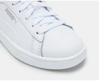 Puma Girls' Smash 3.0 Sneakers - White/Cool Light Grey