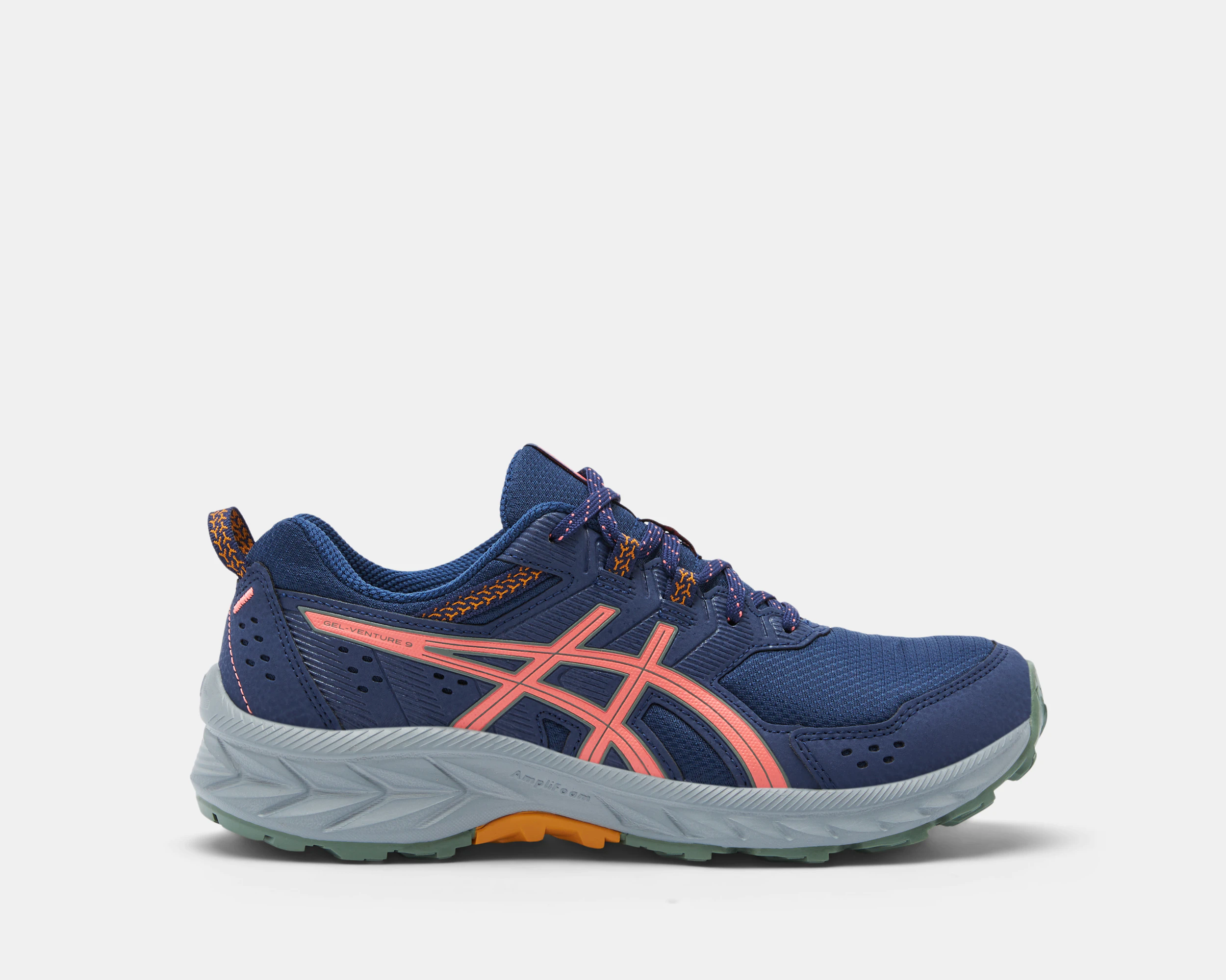 ASICS Women's GEL-Venture 9 Trail Running Shoes - Indigo Blue/Papaya