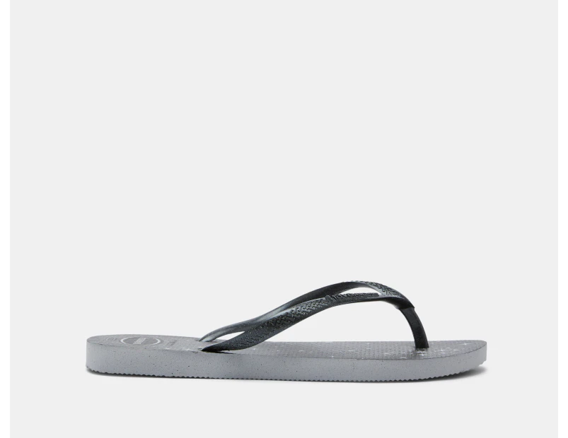 Havaianas Unisex Slim Gloss Thongs - Ice Grey