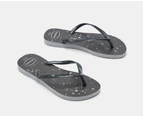 Havaianas Unisex Slim Gloss Thongs - Ice Grey