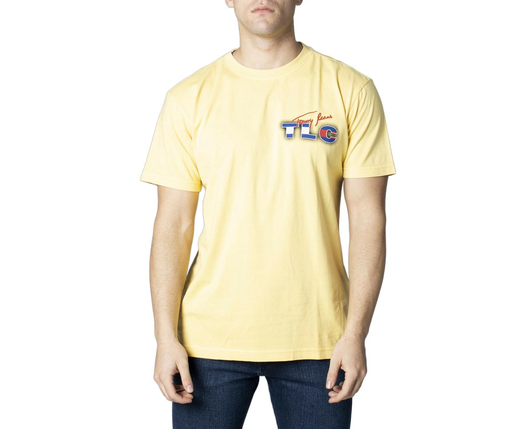 Tommy Hilfiger Jeans Yellow Cotton T Shirt