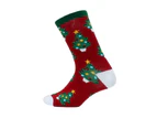 Adult Novelty Funny Christmas Socks - Christmas Trees