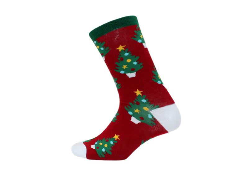 Adult Novelty Funny Christmas Socks - Christmas Trees