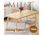 MIUZ 120cm Dining Table 4-6 Seater Wooden Rectangle Kitchen Modern Dining Tables