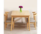 MIUZ 120cm Dining Table 4-6 Seater Wooden Rectangle Kitchen Modern Dining Tables