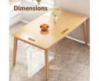 MIUZ 120cm Dining Table 4-6 Seater Wooden Rectangle Kitchen Modern Dining Tables