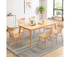 MIUZ 120cm Dining Table 4-6 Seater Wooden Rectangle Kitchen Modern Dining Tables