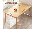 MIUZ 120cm Dining Table 4-6 Seater Wooden Rectangle Kitchen Modern Dining Tables