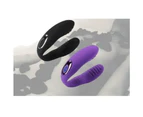 10 Speed Wearable Couples Vibrator G Spot Clitoris Sex Toy Black Purple - Black