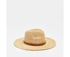 Target Womens Raffia Mid Brim Fedora Hat