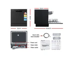 Devanti 8 Place Settings Benchtop Dishwasher Black