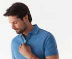 Tommy Hilfiger Men's Custom Fit Ivy Polo Shirt - Blue Heather