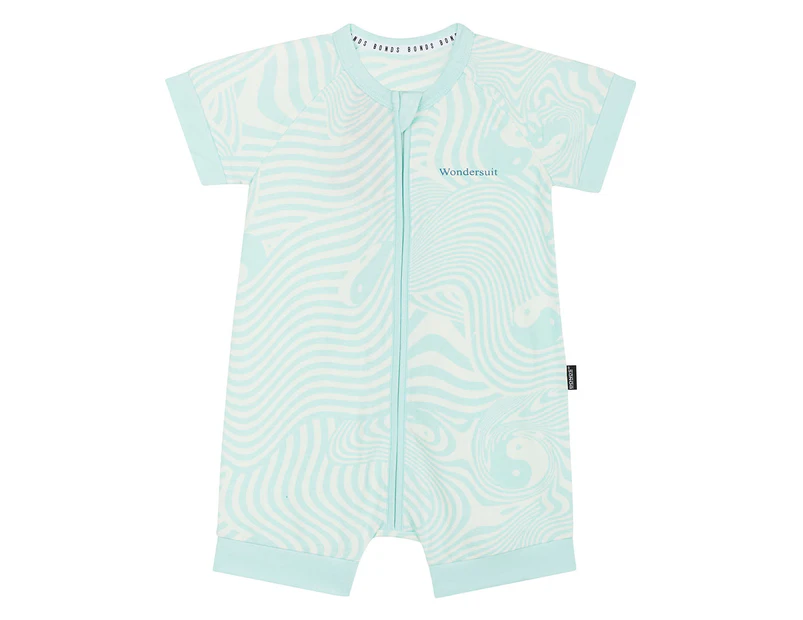 Bonds Baby/Toddler Short Sleeve Zip Romper - Ying Yang Swirl