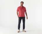 Tommy Hilfiger Men's Classic Fit Ivy Polo Shirt - Red Heather