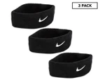 3 x Nike Swoosh Headband - Black/White