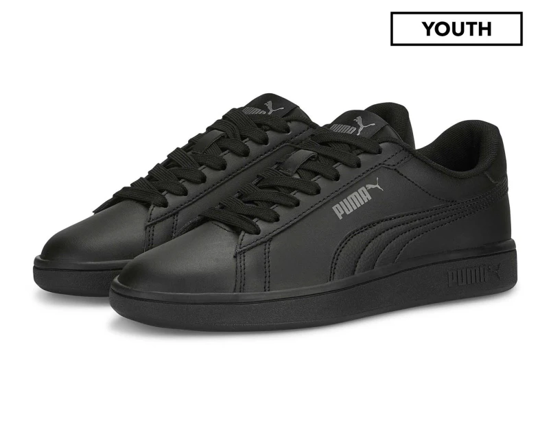 Sneakers Grey Puma - Black/Shadow Puma Smash Girls\' Youth 3.0