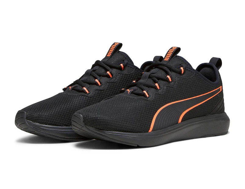 Puma Men's Softride Cruise 2 Sneakers - Black/Neon Sun