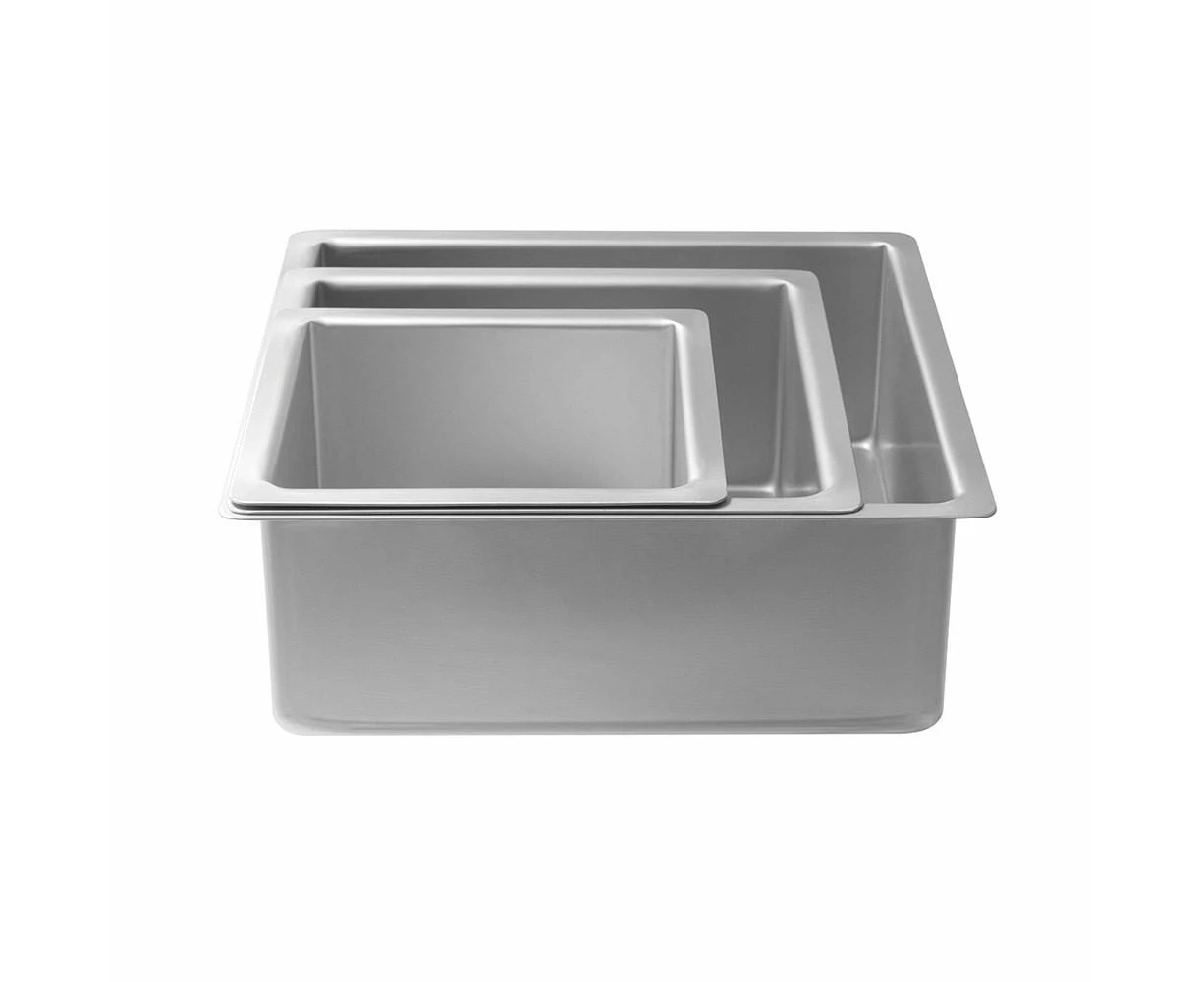 Mondo Pro Deep Square Cake Pans , & Set of 3 15cm