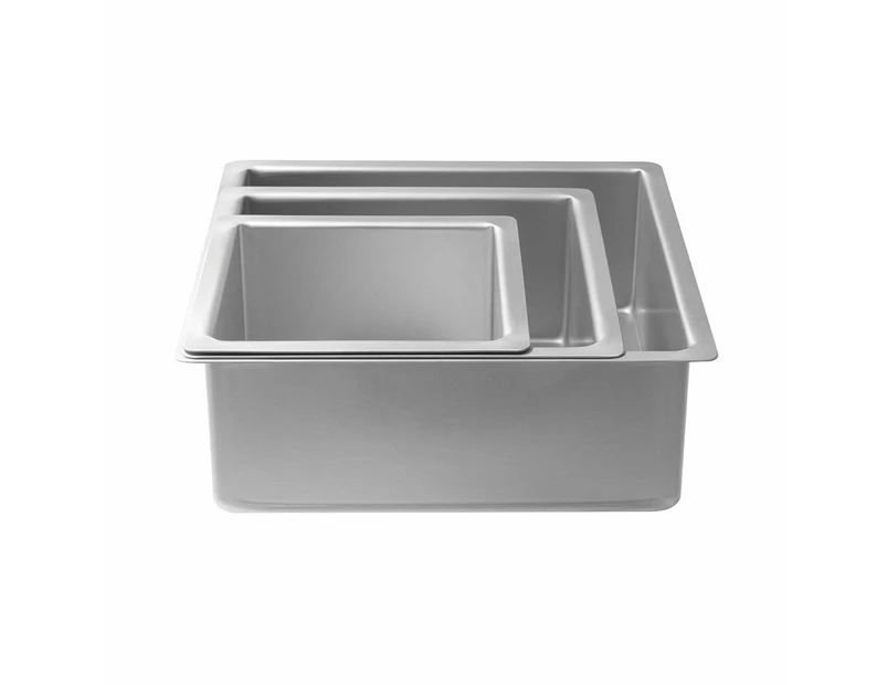 Mondo Pro Deep Square Cake Pans , & Set of 3 15cm