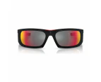 Men's Sunglasses, PS 02YS59-Z - Matte Black, Red