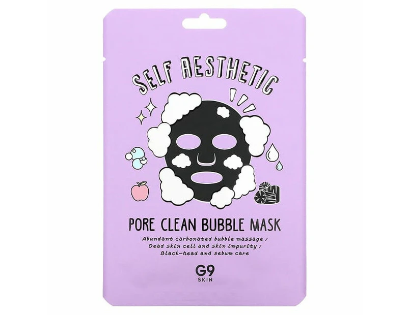 Self Aesthetic, Pore Clean Bubble Beauty Mask, 5 Sheets, 0.78 fl oz (23 ml) Each
