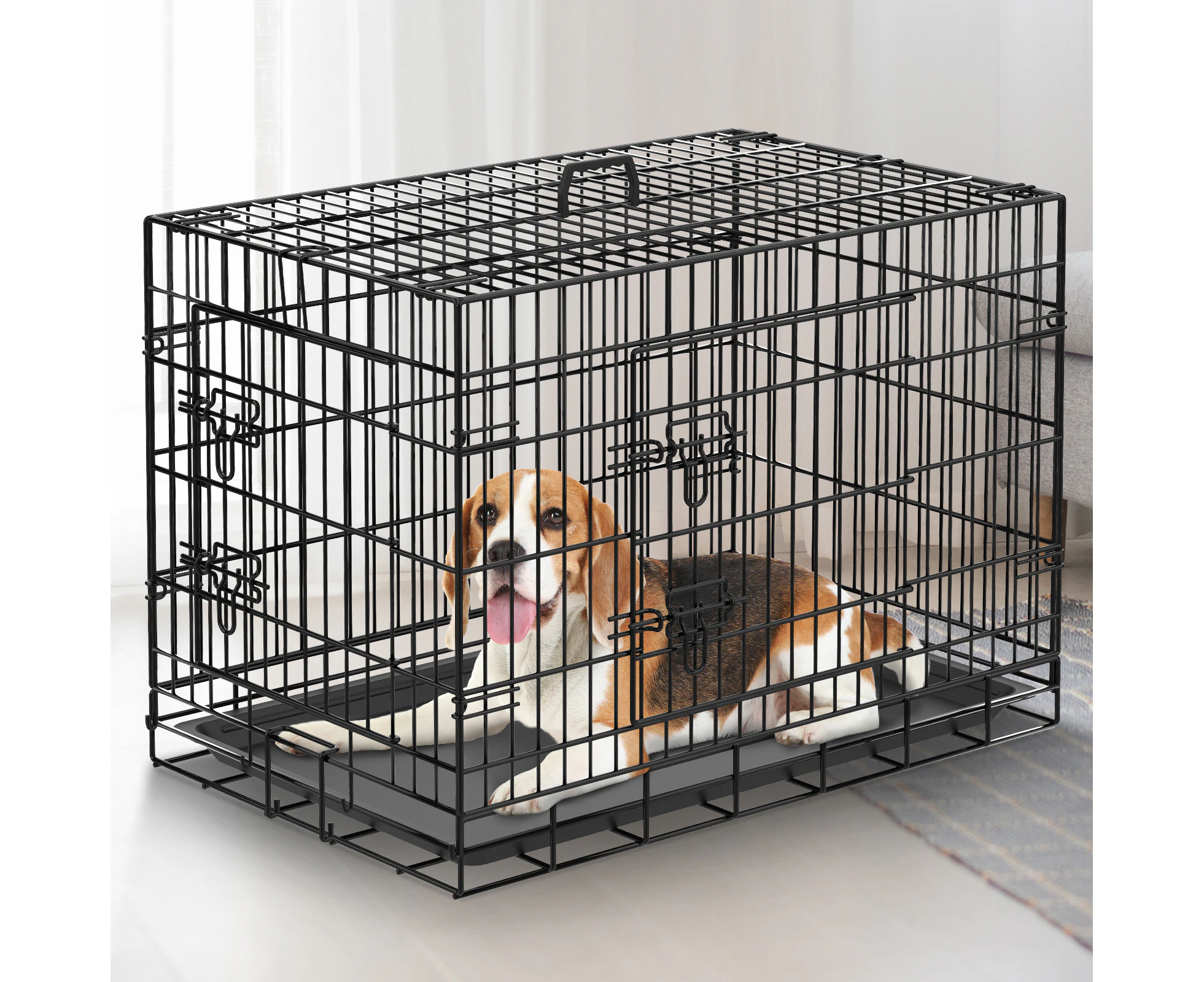 Dog crate clearance floor tray