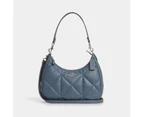 Coach Outlet Teri Hobo With Puffy Diamond Quilting - silver/deep berry
