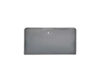 Smooth Leather Skinny Wallet - Grey Blue