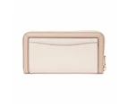 Morgan Colorblocked Saffiano Leather Zip-Around Continental Wallet - Pale Dogwood Multi