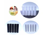 100PCS Clear Black White Empty lipstick Plastic Lip Balm Container Tubes Caps 5g Clear