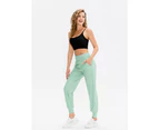Women's Quick Dry Yoga Pants Loose Fit Sports Pants Casual Athletic Running Workout Training Pants - Green