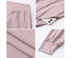 Women's Quick Dry Yoga Pants Loose Fit Sports Pants Casual Athletic Running Workout Training Pants - Pink