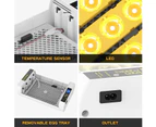 Oppsbuy 24 Eggs Incubator Fully Automatic Poultry Egg Hatcher Auto Turning LED Lamps