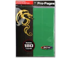Bcw Pro Pages 9 Pocket Pages Side Loading Green (10 Pages Per Pack)