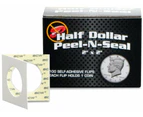 Bcw Peel N Seal Paper Flips Adhesive Half Dollar (2 X 2) (100 Flips Per Box)